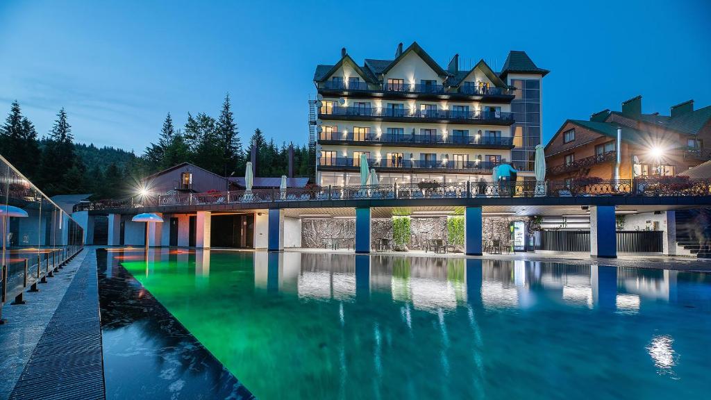 Bazén v ubytování Hotel Podgorie Spa nebo v jeho okolí
