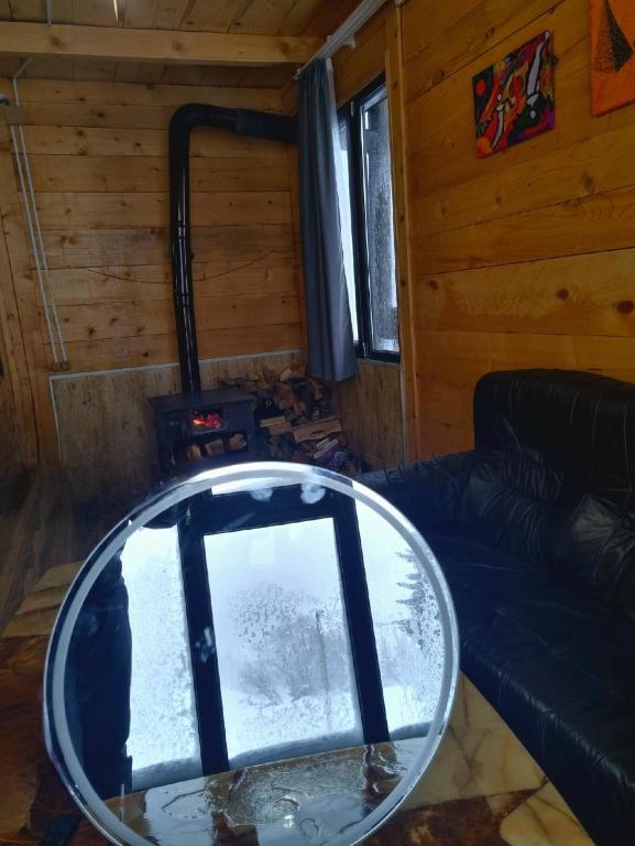 Posezení v ubytování Cottage SuBree on Goderdzi