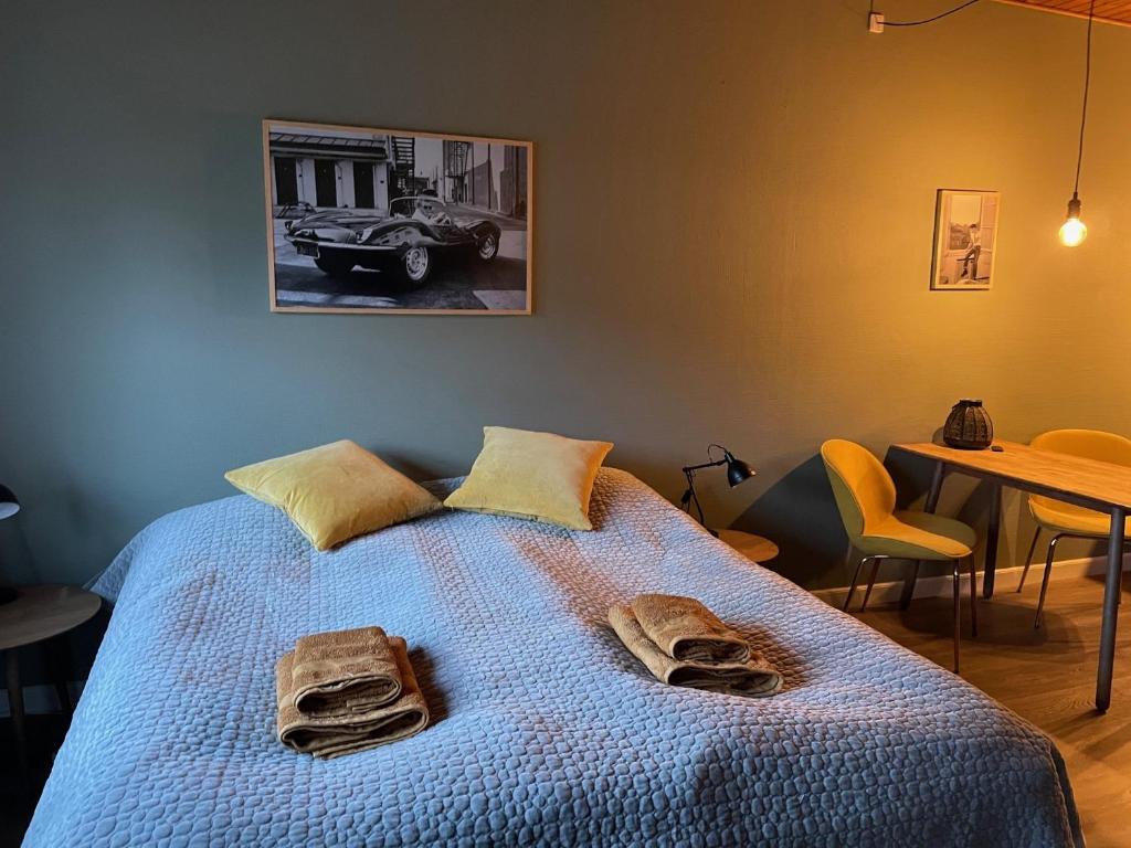 Postel nebo postele na pokoji v ubytování Jonstrupvejens Apartments Lejl C
