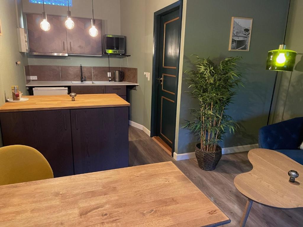 Kuchyň nebo kuchyňský kout v ubytování Jonstrupvejens Apartments Lejl C