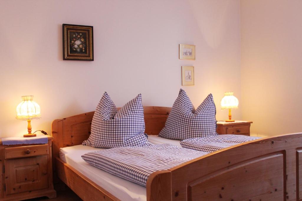 En eller flere senge i et værelse på Bavaria Bad Birnbach