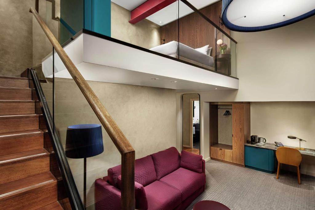 Posezení v ubytování DoubleTree by Hilton Melbourne