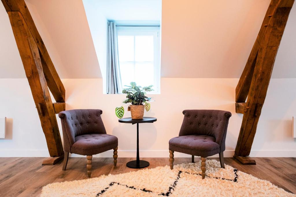 Posezení v ubytování Le Laurencin Sens - Le Duplex - Cœur de ville