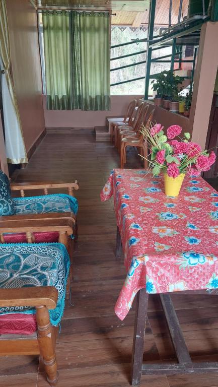 Posezení v ubytování Athithi homestay