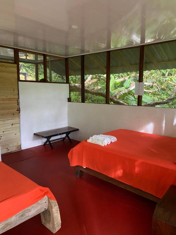 Postel nebo postele na pokoji v ubytování Finca la Bonita, Playa Carate