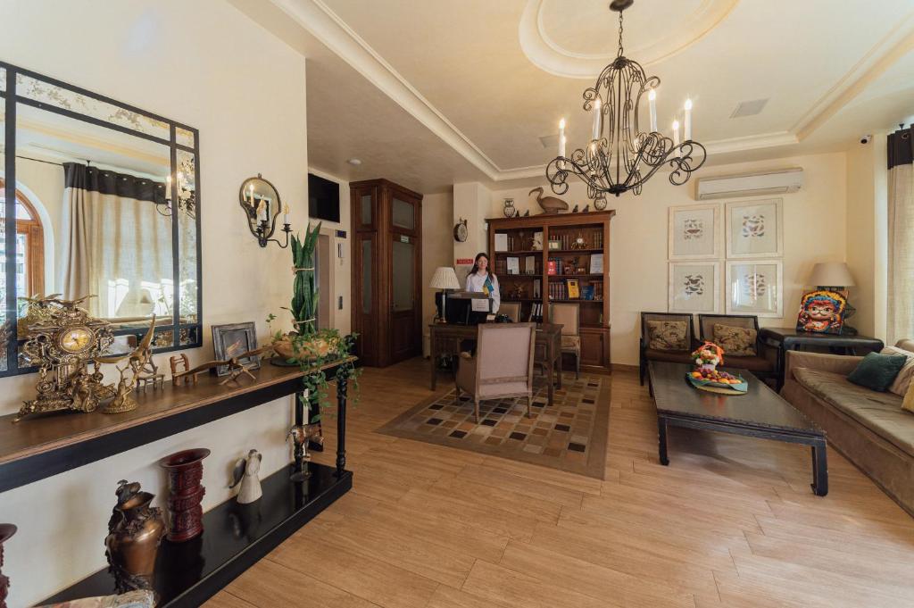 Posezení v ubytování Boutique Hotel Palais Royal