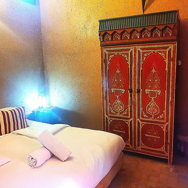 Postel nebo postele na pokoji v ubytování Riad Rêve d Antan , Real Dream