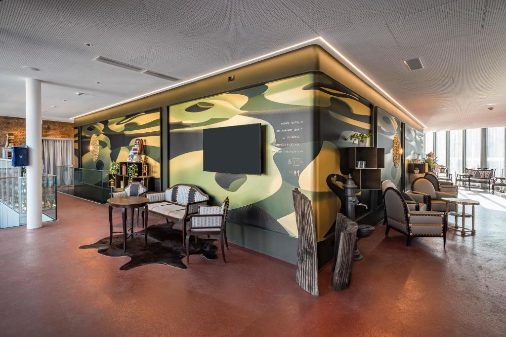 Posezení v ubytování HIRSCHEN OBERKIRCH - Design Boutique Hotel