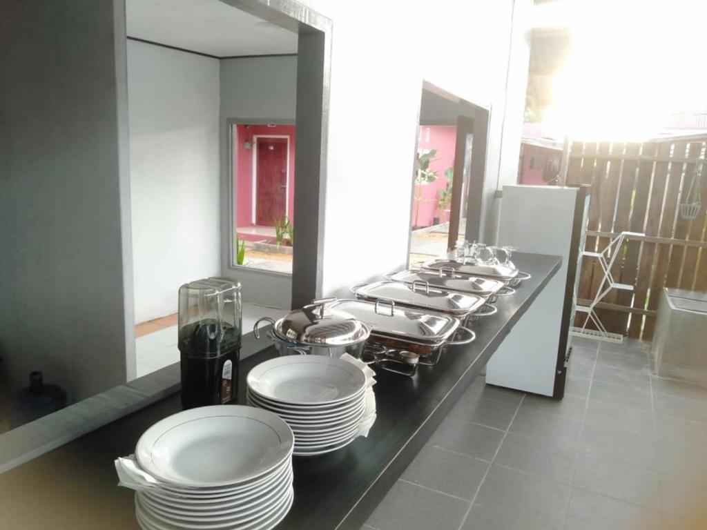 Kuchyň nebo kuchyňský kout v ubytování Baronda Guest House