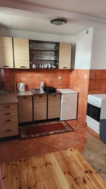 Kuchyň nebo kuchyňský kout v ubytování Olja Guest House