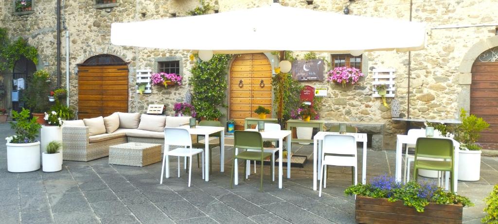 Patio alebo iná vonkajšia časť ubytovania B&B Luna & Stelle
