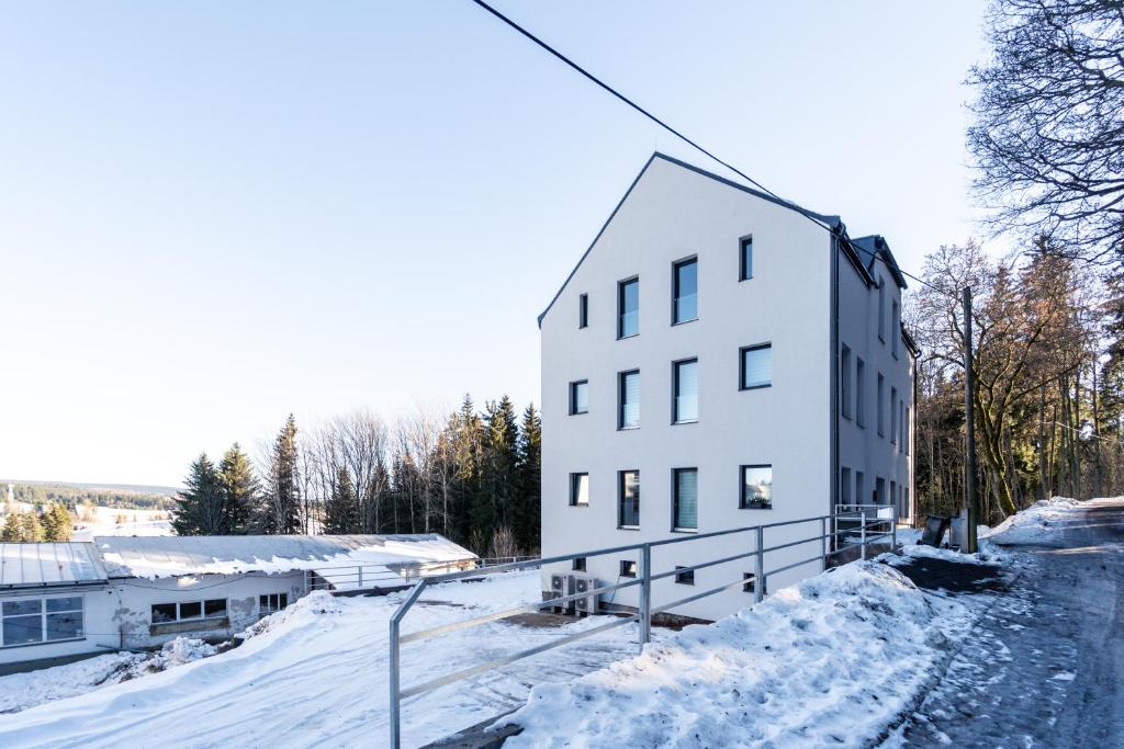 Apartmány u Sjezdovky v zimě