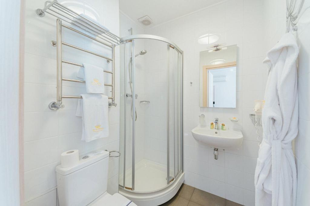 Koupelna v ubytování Boutique Hotel Palais Royal