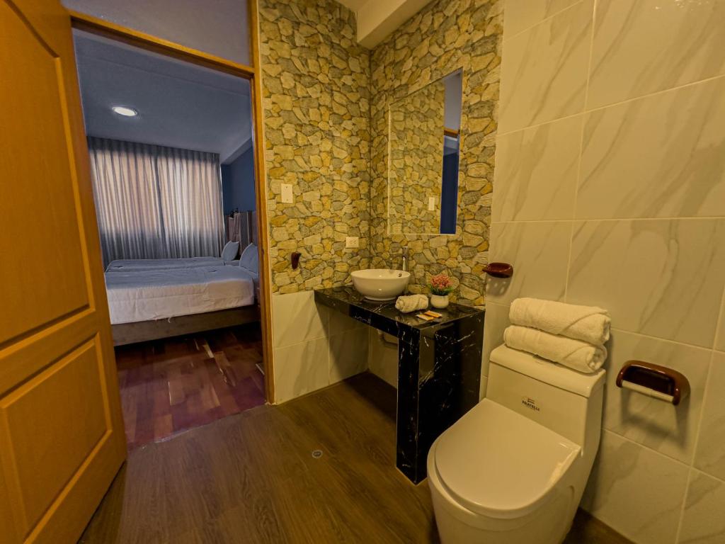 Posezení v ubytování Pisonay Hotel