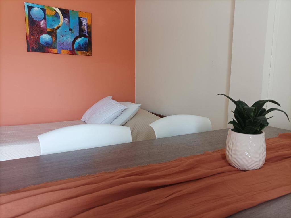 Una cama o camas en una habitación de Bienestar Federación ZONA CENTRO