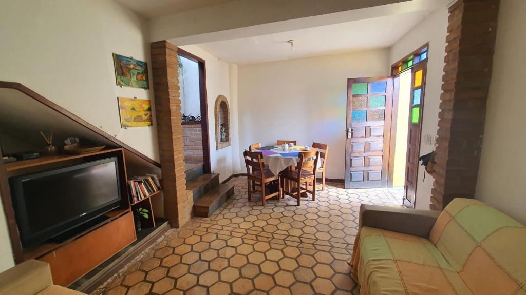 Et tv og/eller underholdning på Casa Di Thalita! No centro de Lençóis.