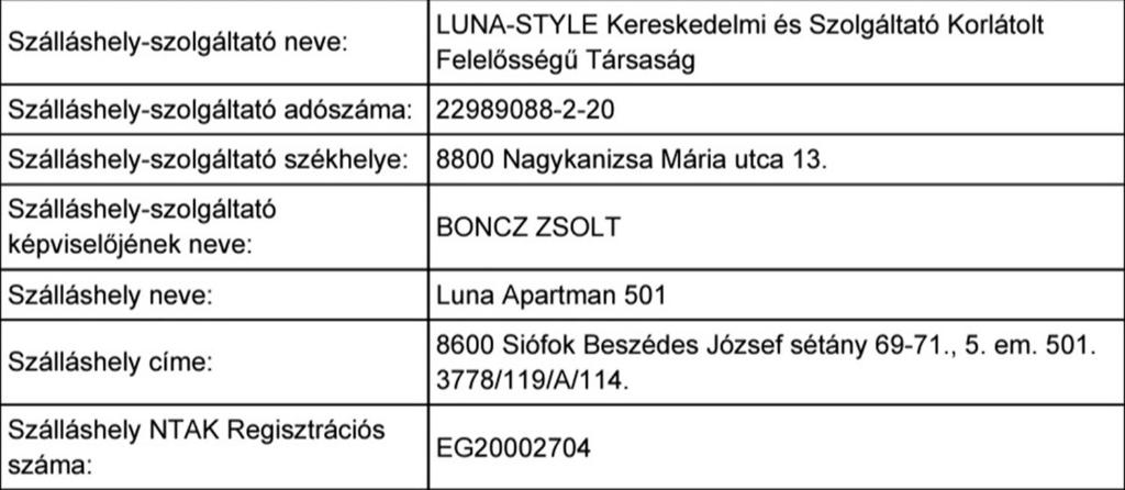 Fotografia z galérie ubytovania Luna Apartman501 v Siófoku