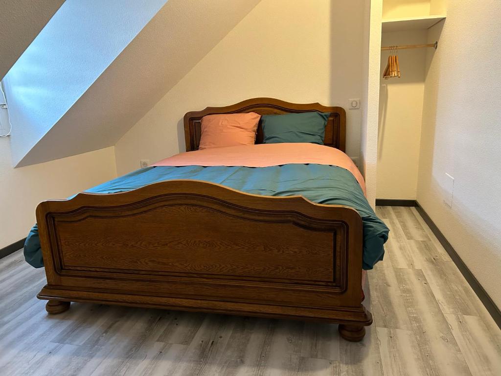 Postel nebo postele na pokoji v ubytování Le Gîte du Taennel