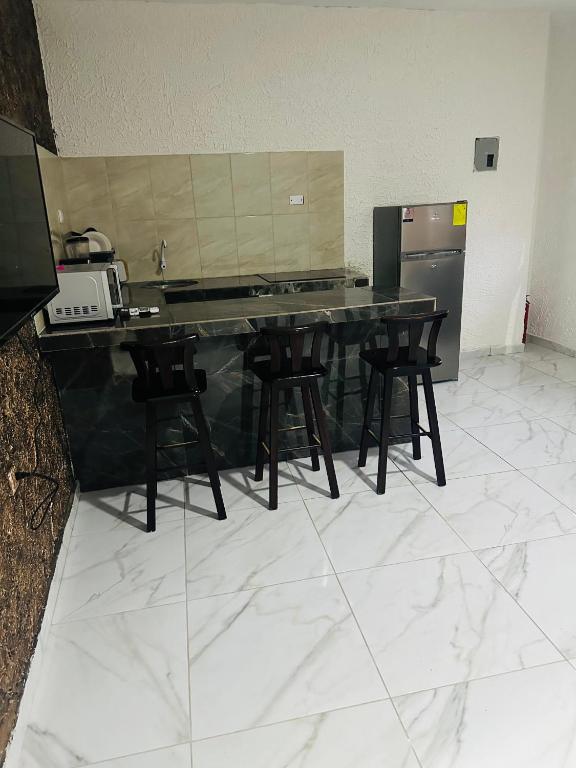 Kuchyň nebo kuchyňský kout v ubytování Casa Palmamar