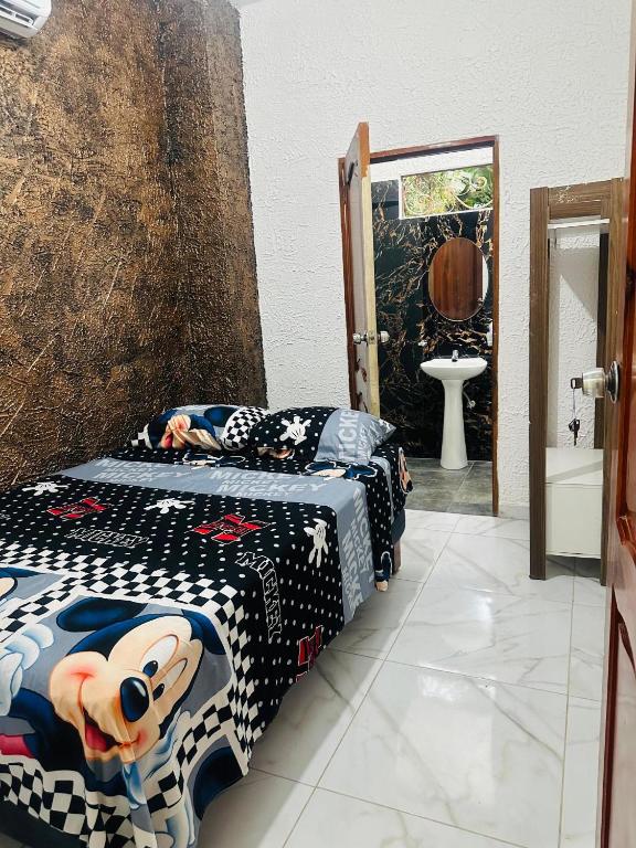 Postel nebo postele na pokoji v ubytování Casa Palmamar