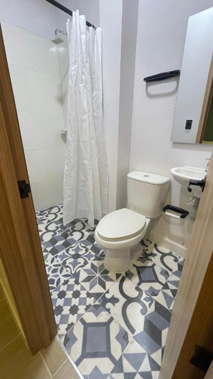 Koupelna v ubytování Awa House Hotel