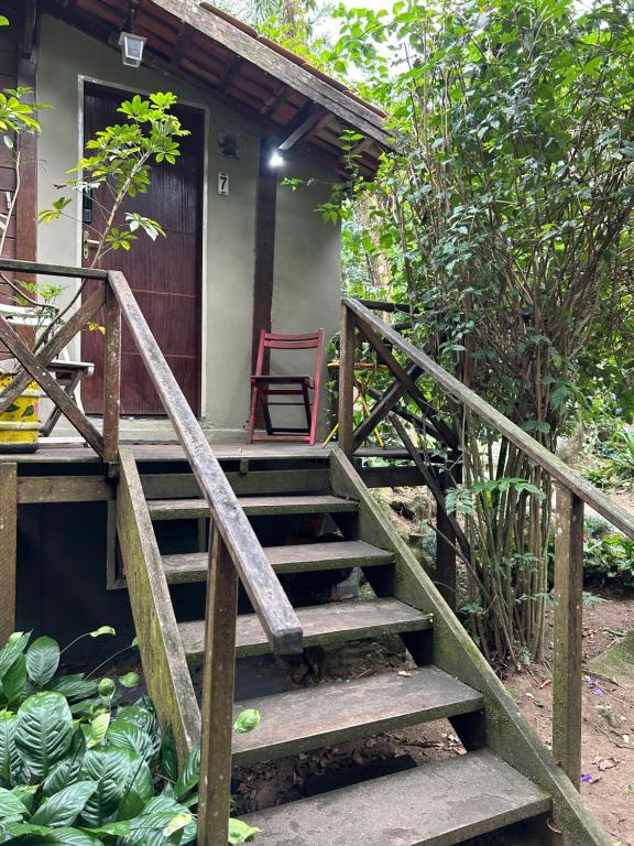 Zahrada ubytování Chalé Ouro Verde