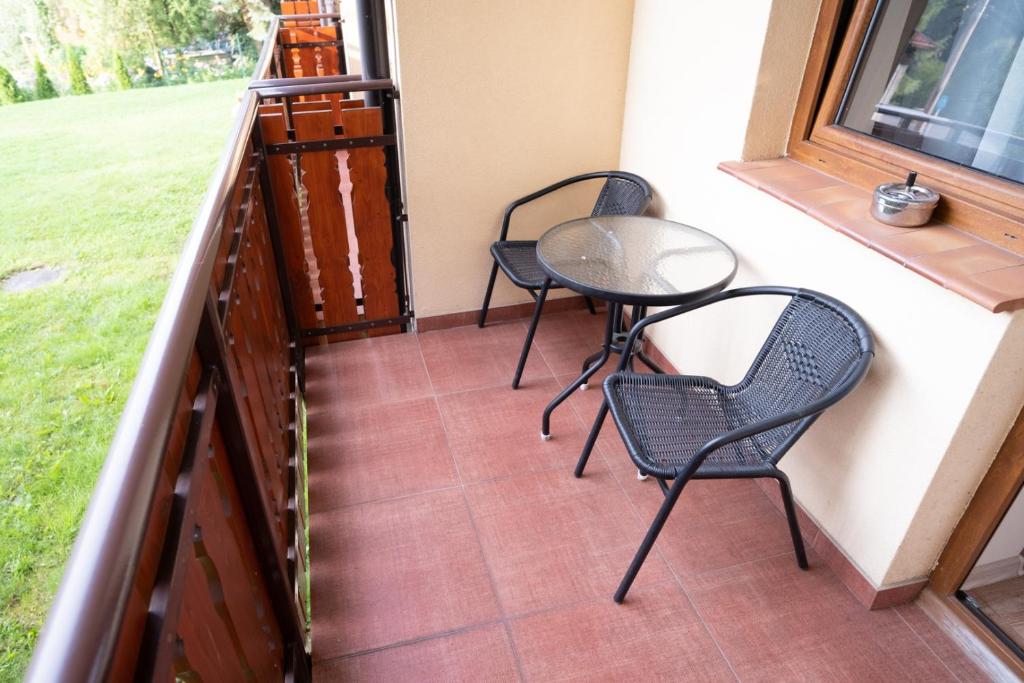 Balkón nebo terasa v ubytování Apartamenty Sadowy
