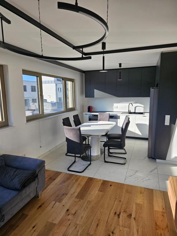 Posezení v ubytování 3 Zimmer Wohnung