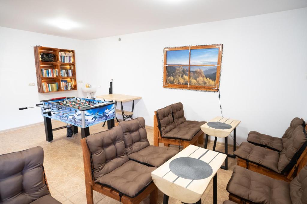 Posezení v ubytování Apartamenty Sadowy
