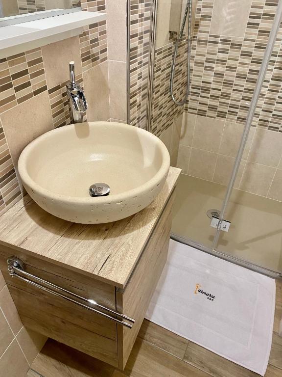 Koupelna v ubytování B&B L'Arenaria