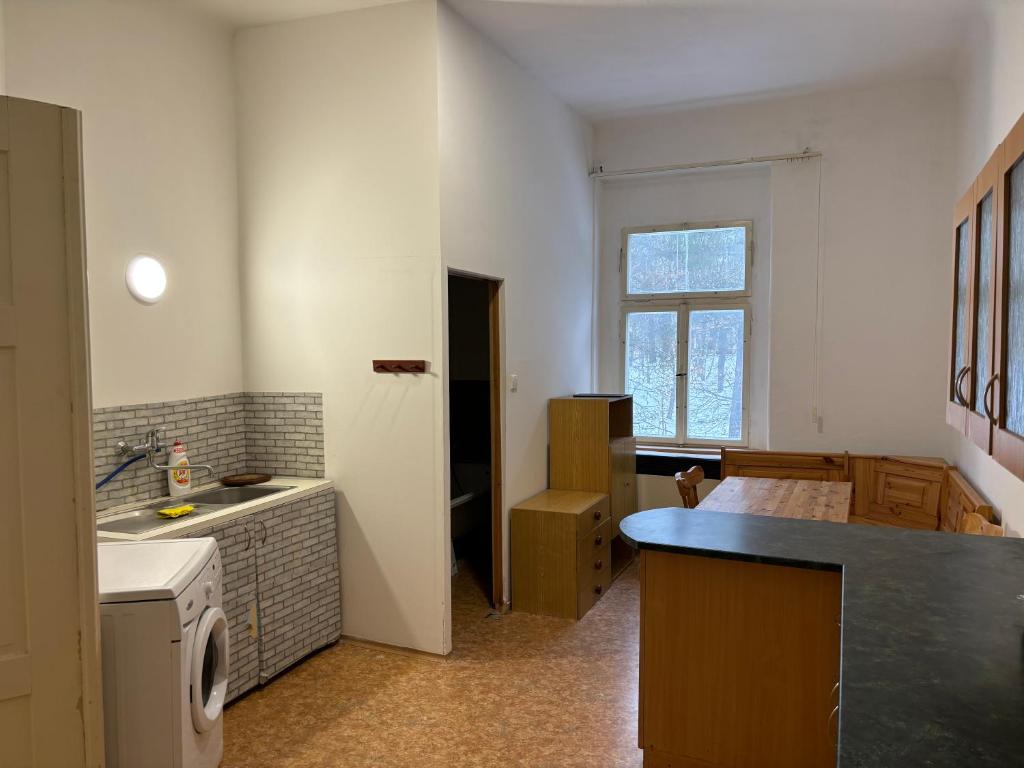 Postel nebo postele na pokoji v ubytování Apartmány Zahradní