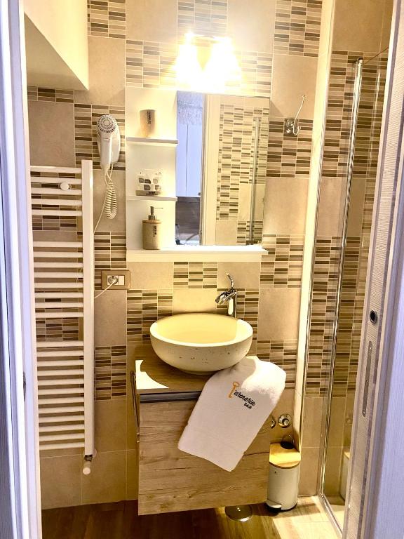 Koupelna v ubytování B&B L'Arenaria