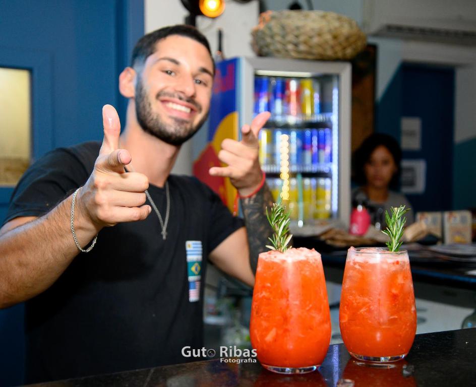 Nápoje v ubytování El Misti Hostel Ipanema