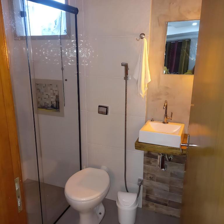 Koupelna v ubytování Recanto dos Sonhos