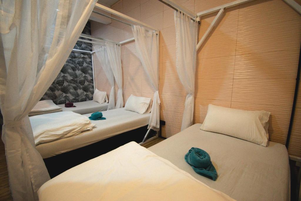Postel nebo postele na pokoji v ubytování Chillax Khaosok Hostel - SHA Certified