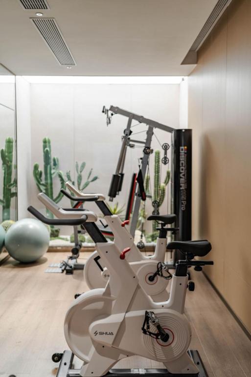Fitness centrum a/nebo fitness zařízení v ubytování The Skytel Hotel Shenzhen Central Park