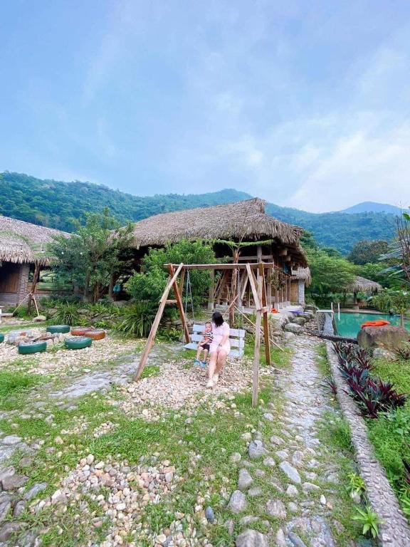 Phong cảnh thiên nhiên gần nhà nghỉ nhỏ