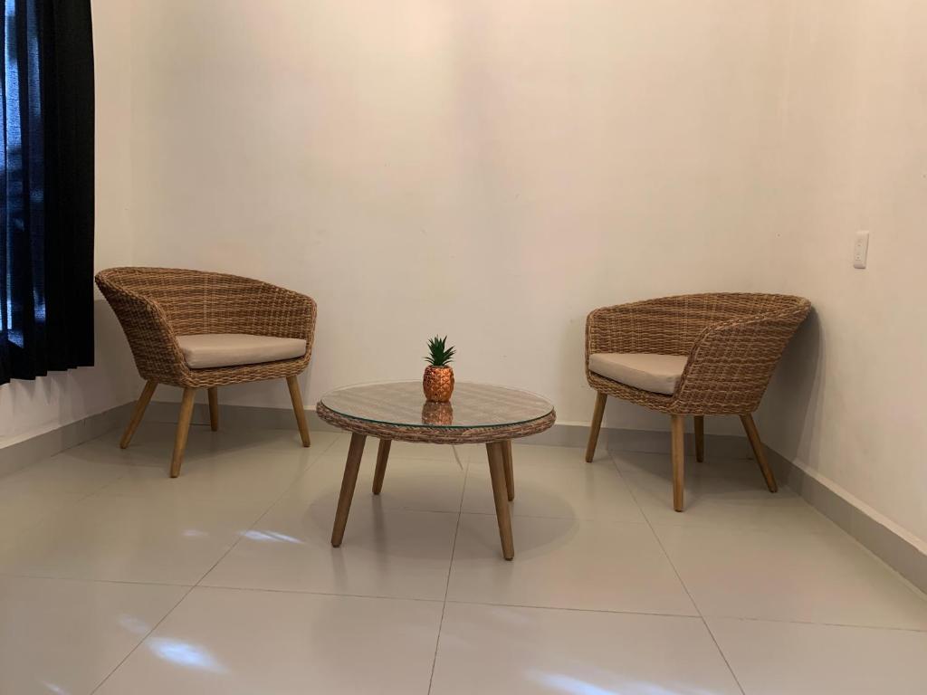 Posezení v ubytování HOTEL SOÍ BACALAR