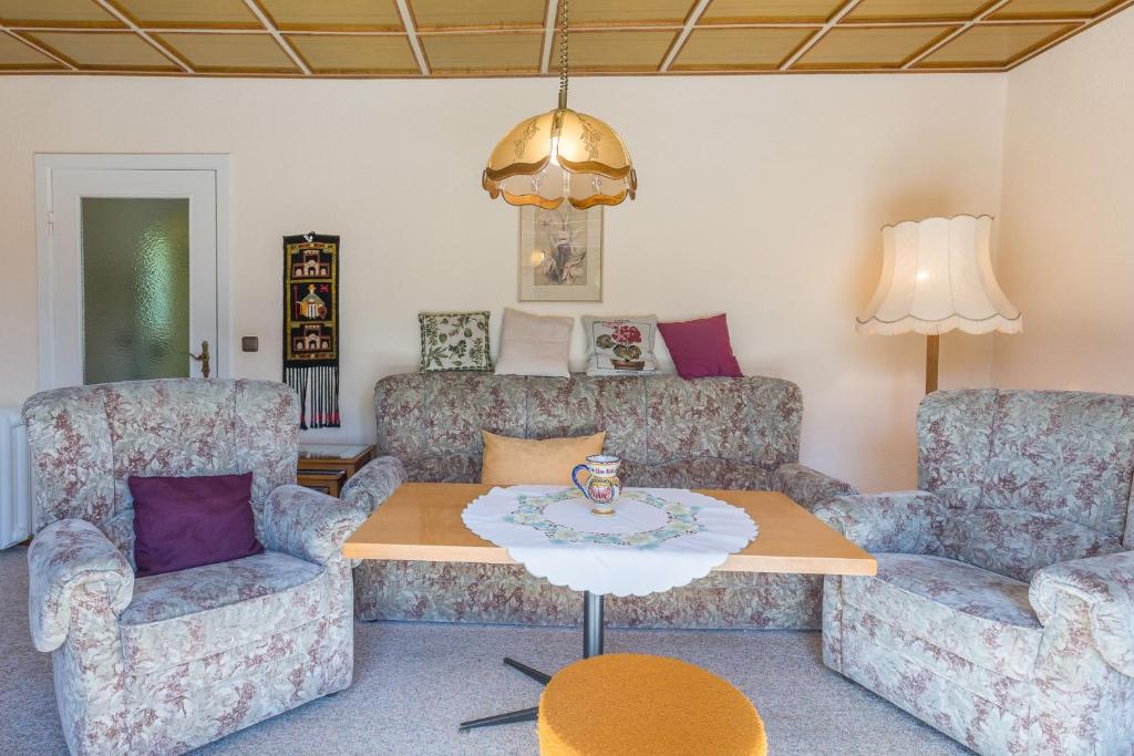 Χώρος καθιστικού στο Ferienhaus Lieku