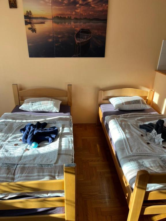 Postel nebo postele na pokoji v ubytování Apartman B&S Apatin