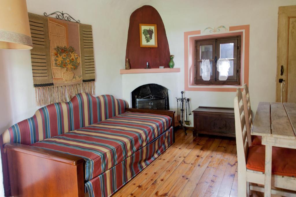 Posezení v ubytování Relais I Castagnoni