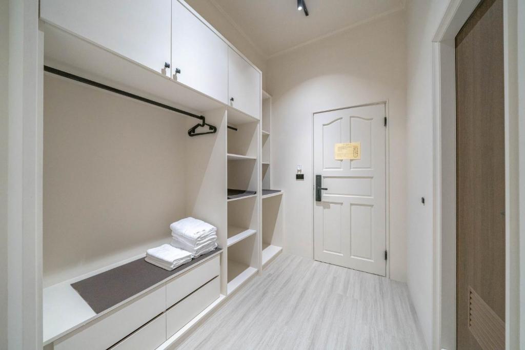 Postel nebo postele na pokoji v ubytování Times Inn - Tainan