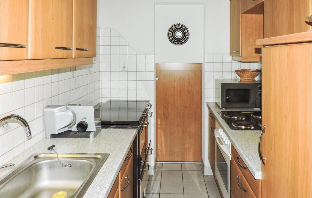 Kuchyň nebo kuchyňský kout v ubytování Liebevolles Ferienhaus