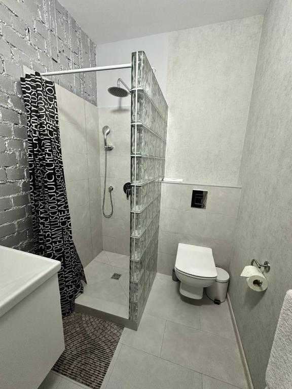 Koupelna v ubytování Hotel Nika 2