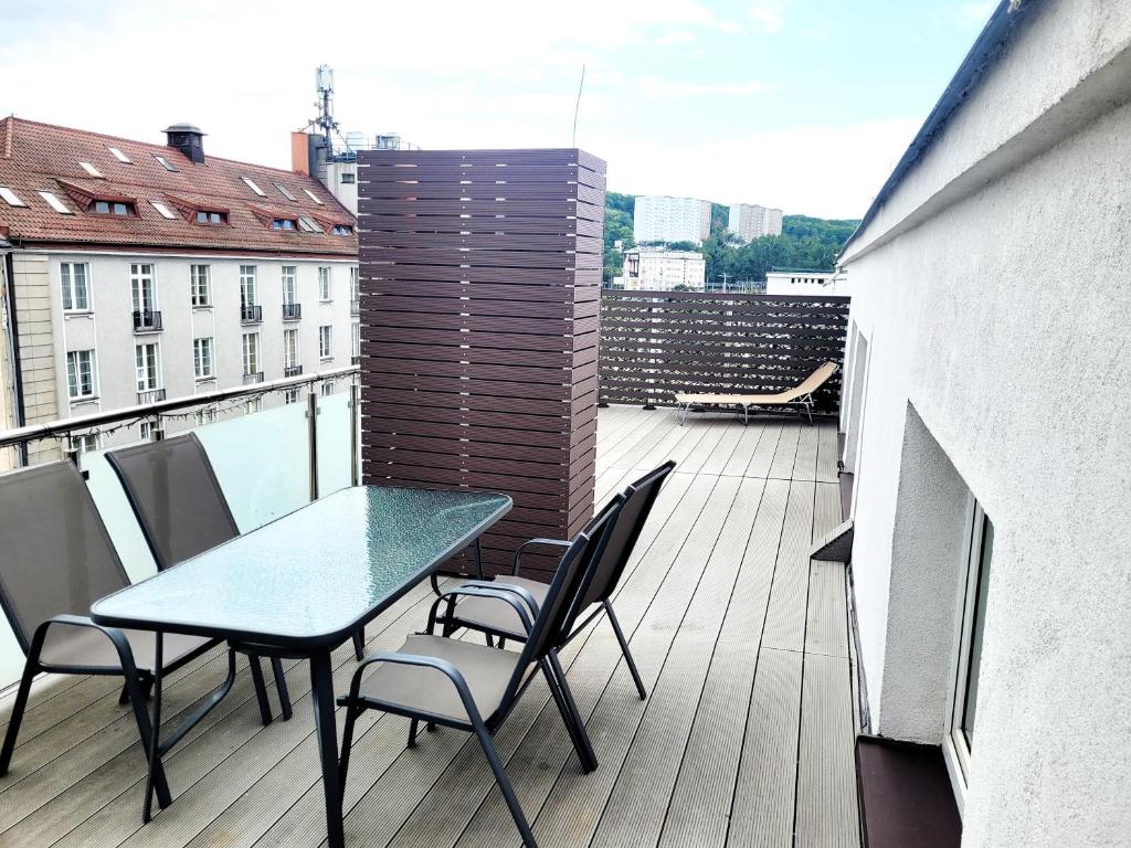 Balcon ou terrasse dans l'établissement Nocleg Gdynia - City Centre Main station 170m