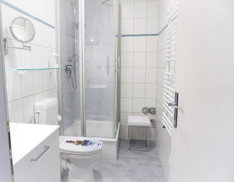 Koupelna v ubytování Villa Azur