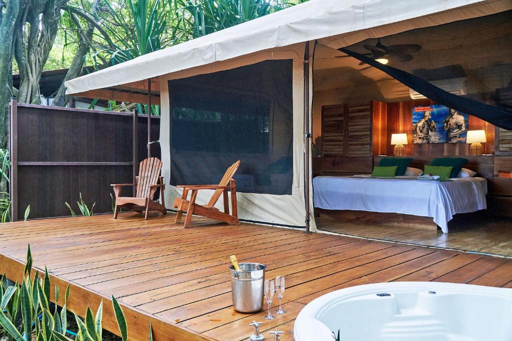 Patio nebo venkovní prostory v ubytování Hotel Tropico Latino