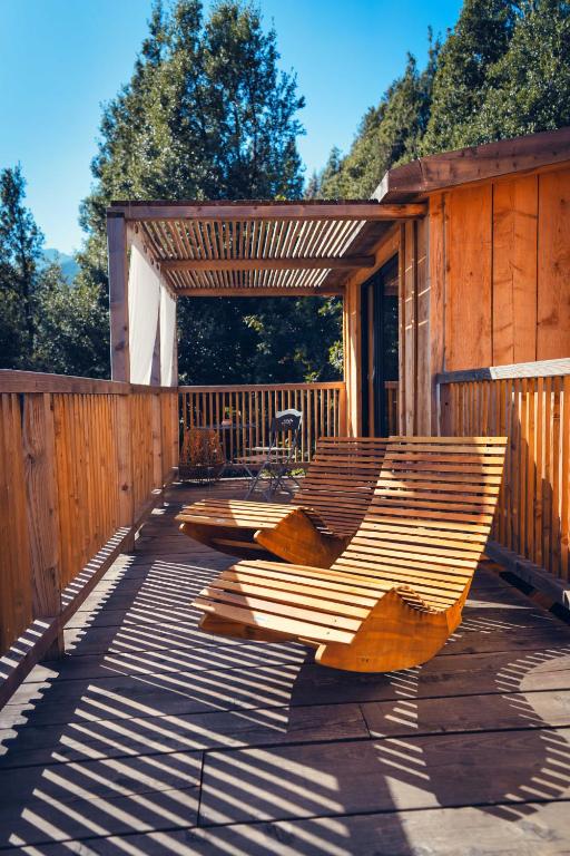 Fotografie z fotogalerie ubytování LES CABANES DE LUTINA v destinaci Poggio-Marinaccio