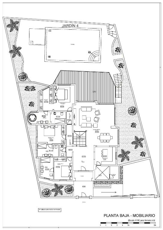 The floor plan of Villa del Mar Lanzarote - Luxury Beachhouse