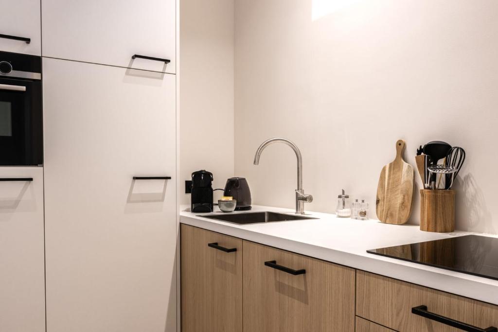 Kuchyň nebo kuchyňský kout v ubytování Vakantiewoning Duisbeke Logies